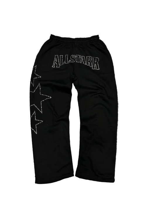 ALLSTARR TWOTONE VVS SWEATS BROWM AND CRYSTAL DIAMONDS