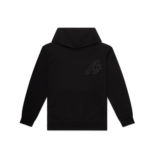 Black puff print ALLSTARR Hoodie