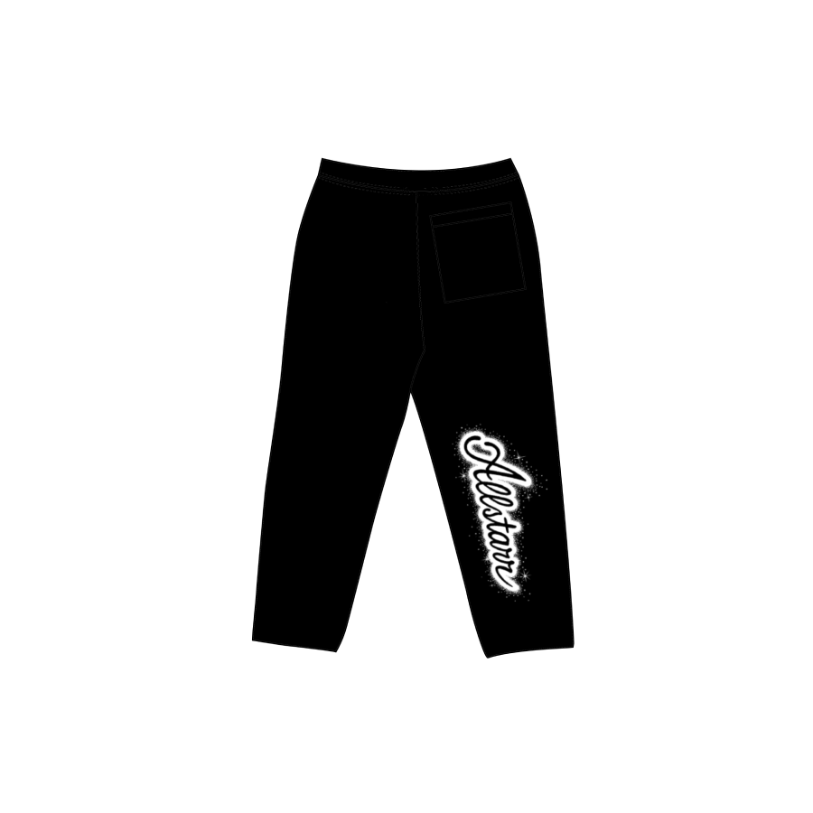 White puff print ALLSTARR Sweatpants